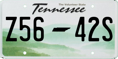 TN license plate Z5642S