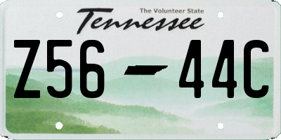 TN license plate Z5644C