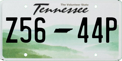 TN license plate Z5644P