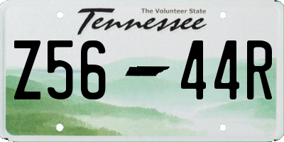 TN license plate Z5644R