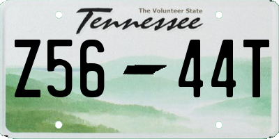 TN license plate Z5644T