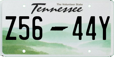 TN license plate Z5644Y