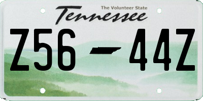 TN license plate Z5644Z