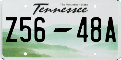TN license plate Z5648A
