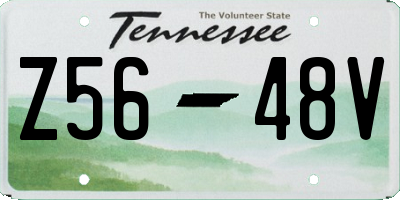TN license plate Z5648V