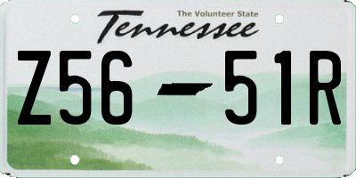 TN license plate Z5651R