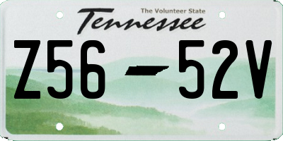 TN license plate Z5652V