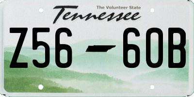 TN license plate Z5660B