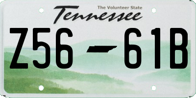 TN license plate Z5661B