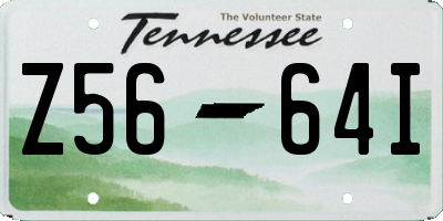 TN license plate Z5664I