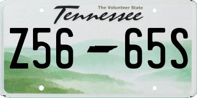 TN license plate Z5665S