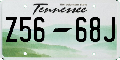 TN license plate Z5668J