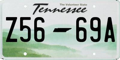 TN license plate Z5669A