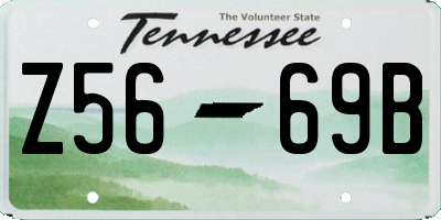 TN license plate Z5669B