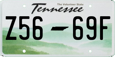 TN license plate Z5669F
