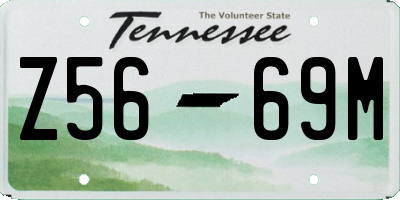 TN license plate Z5669M