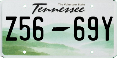TN license plate Z5669Y