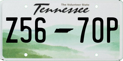 TN license plate Z5670P