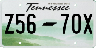 TN license plate Z5670X
