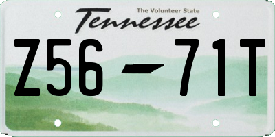 TN license plate Z5671T