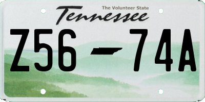 TN license plate Z5674A