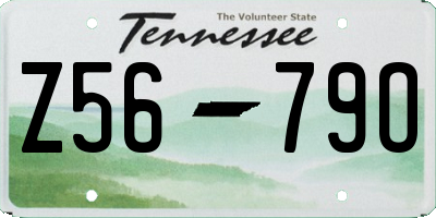 TN license plate Z5679O