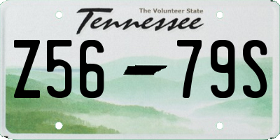 TN license plate Z5679S