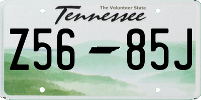 TN license plate Z5685J