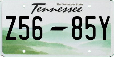 TN license plate Z5685Y