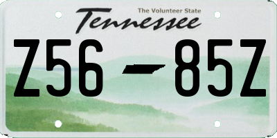 TN license plate Z5685Z