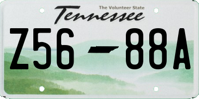 TN license plate Z5688A