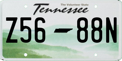 TN license plate Z5688N