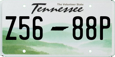 TN license plate Z5688P