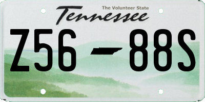 TN license plate Z5688S