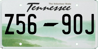 TN license plate Z5690J