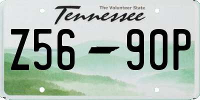 TN license plate Z5690P