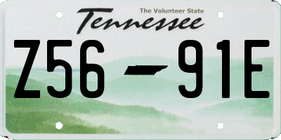 TN license plate Z5691E