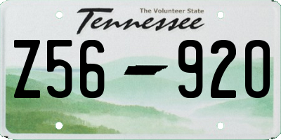 TN license plate Z5692O