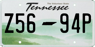TN license plate Z5694P