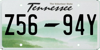 TN license plate Z5694Y