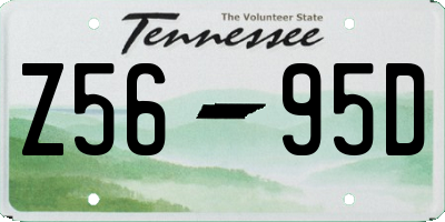 TN license plate Z5695D