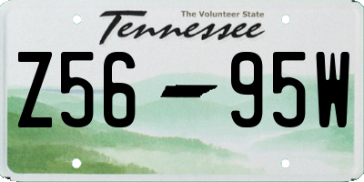 TN license plate Z5695W