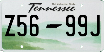TN license plate Z5699J