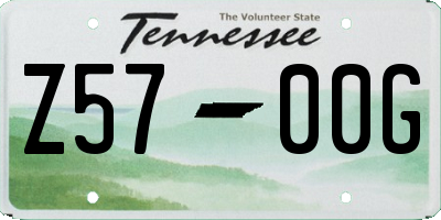 TN license plate Z5700G