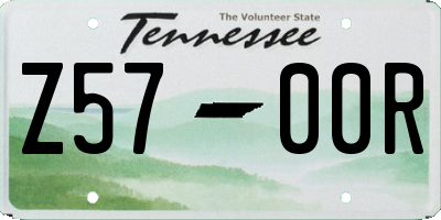 TN license plate Z5700R