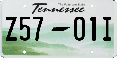 TN license plate Z5701I