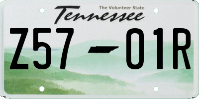 TN license plate Z5701R