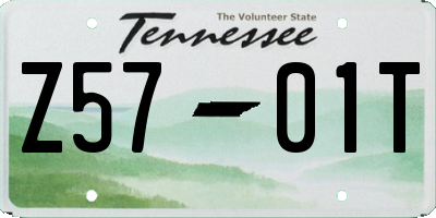 TN license plate Z5701T
