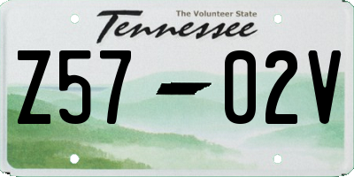 TN license plate Z5702V