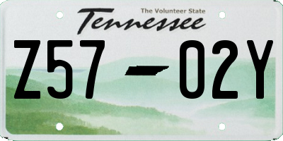 TN license plate Z5702Y
